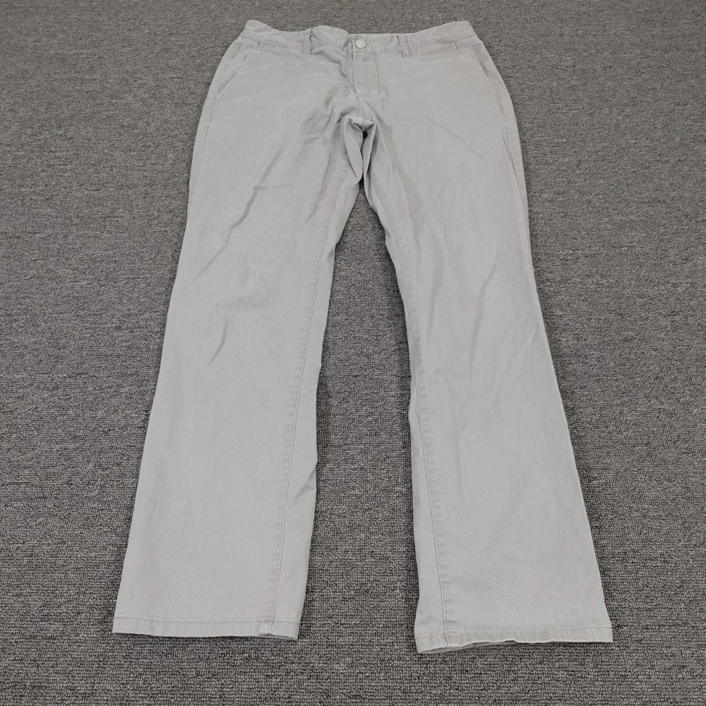 Bonobos Chino‎ Pants Mens 32x29 Gray Slim Fit Flat Front Casual Workwear